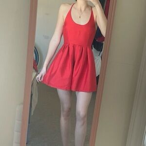 Red Mini Formal Dress